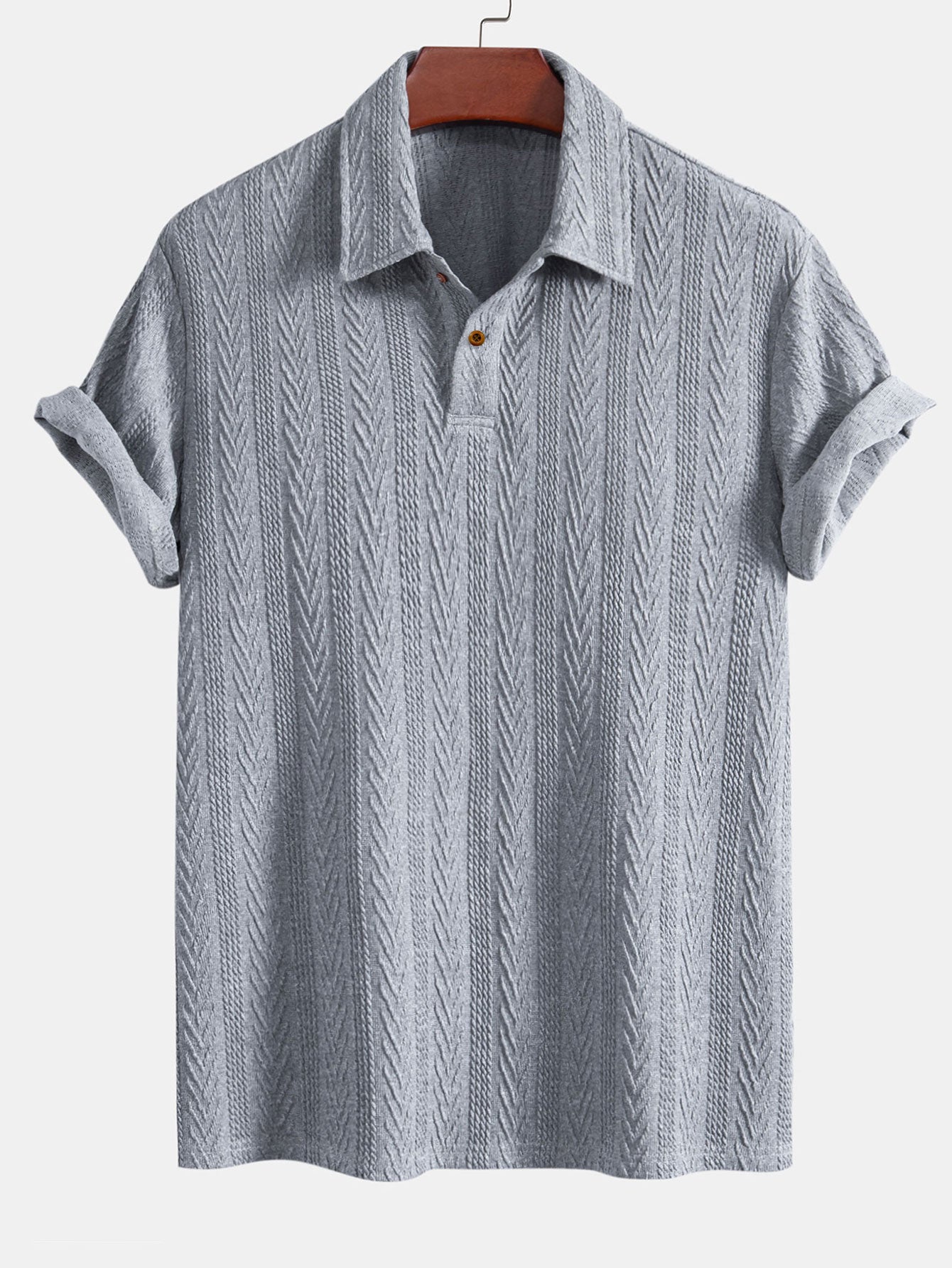 Short Sleeve Jacquard Polo — North Row | Lifestyle