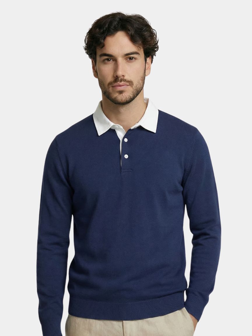 Old Money Essential Polo Shirt — North Row | Front View