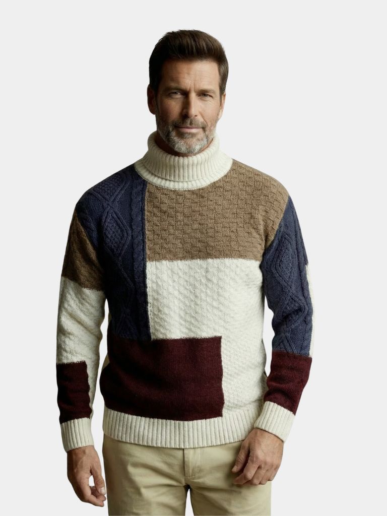 Mosaic Artisan Knit Sweater — North Row | Front View