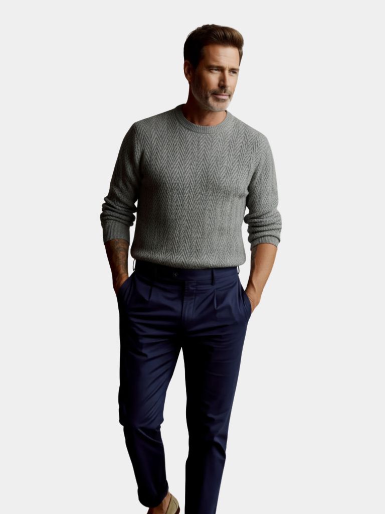 Essential Wool Sweater — North Row | Back View
