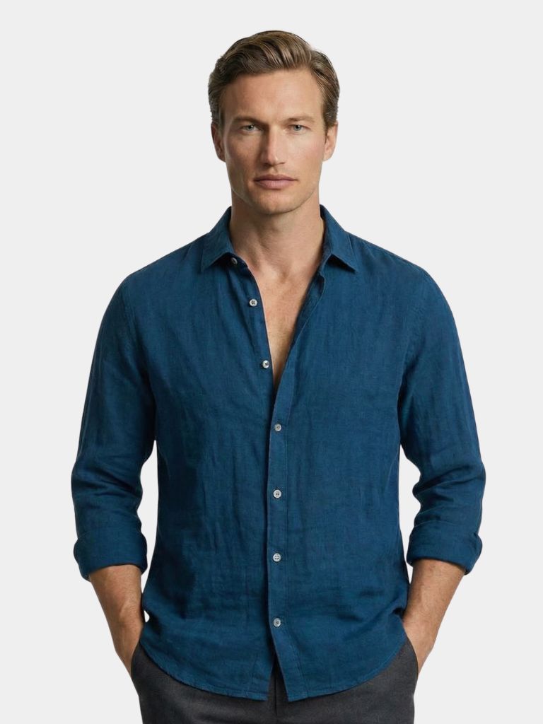 [SPECIAL PACK] Linen Reverie Summer Shirt — North Row | Detail View