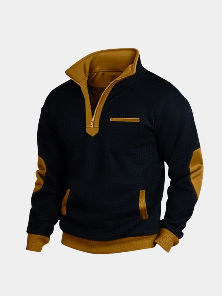 Explorer High Collar Quarter Zip Pullover — North Row | Front View