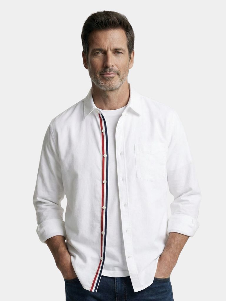 Vince Linen Shirt — North Row | Front View