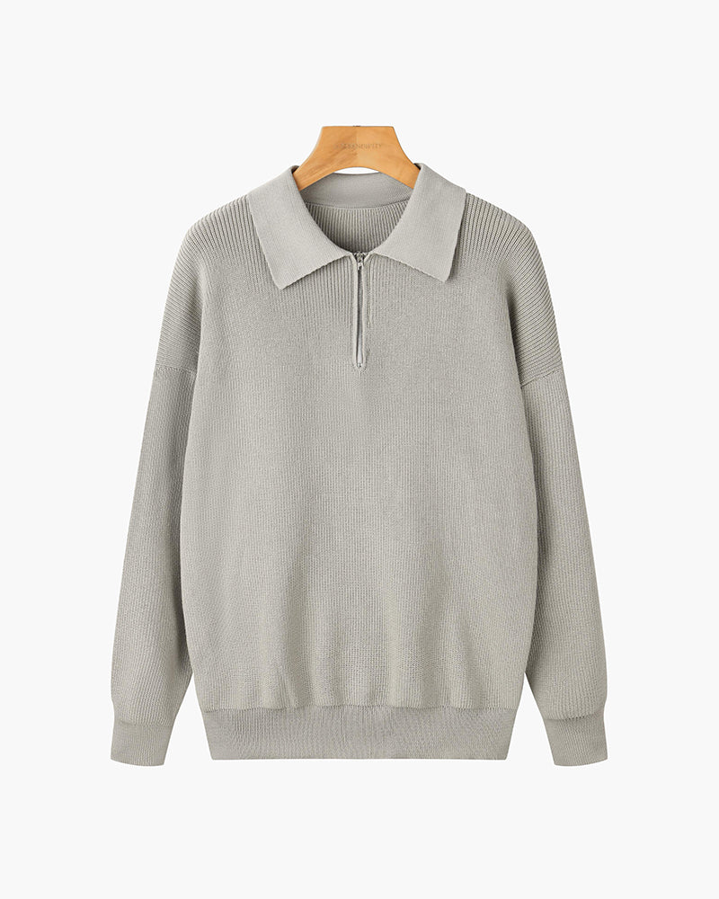Razon Zipped Sweater — North Row | Side View