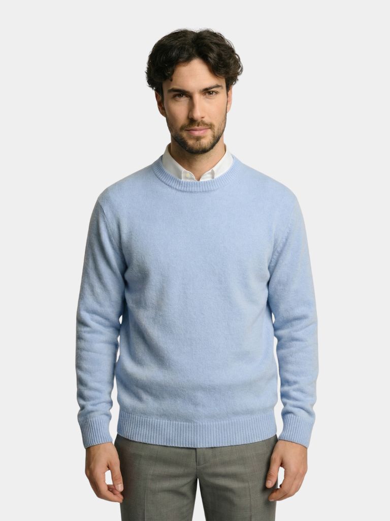 Linear Core Cotton Pullover — North Row | Front View
