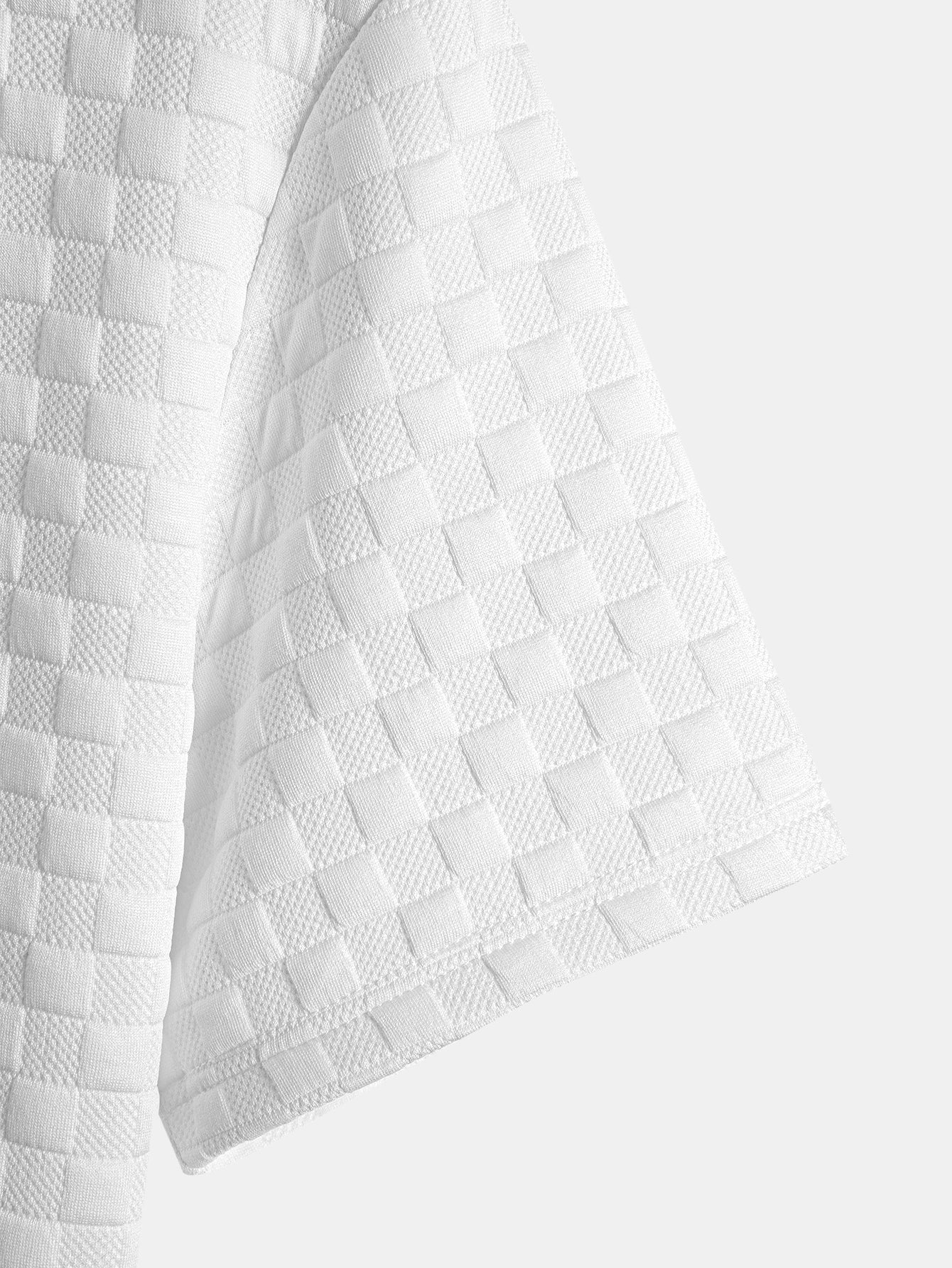 Checkerboard Jacquard  Arc Hem T-Shirt — North Row | Full Length