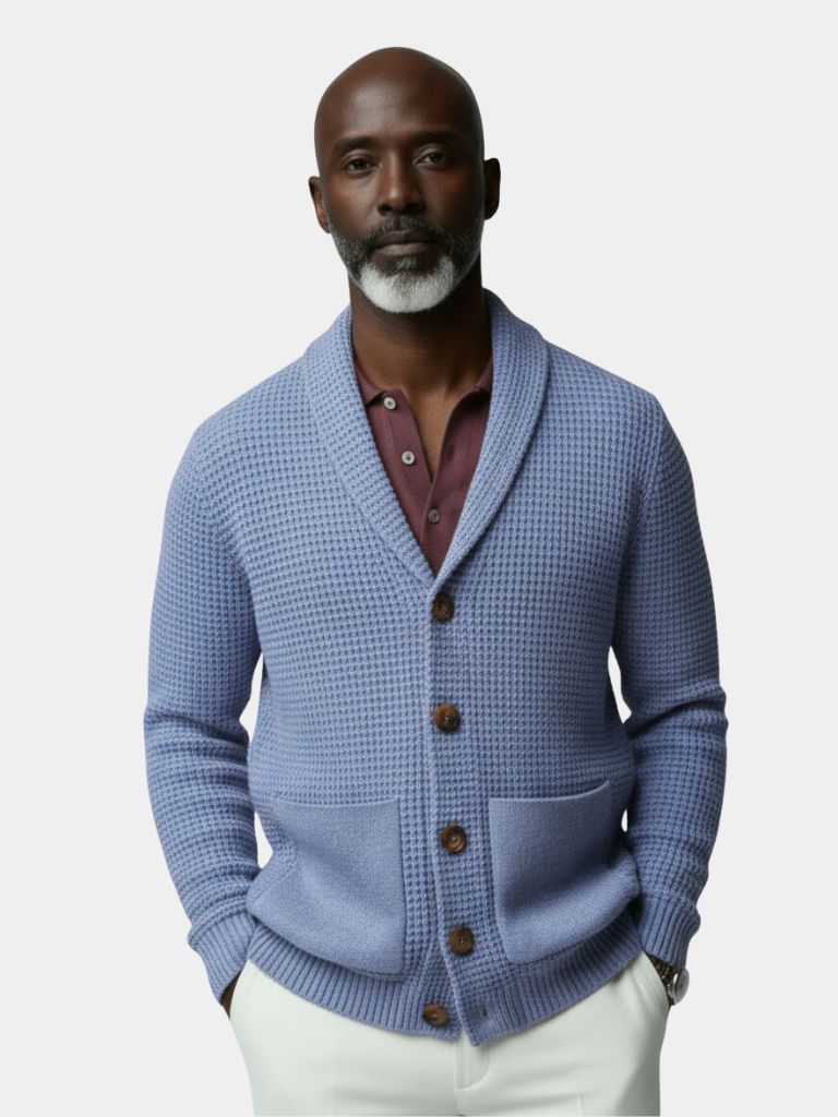 Sophisticated Winter Wool Cardigan — North Row | Front View