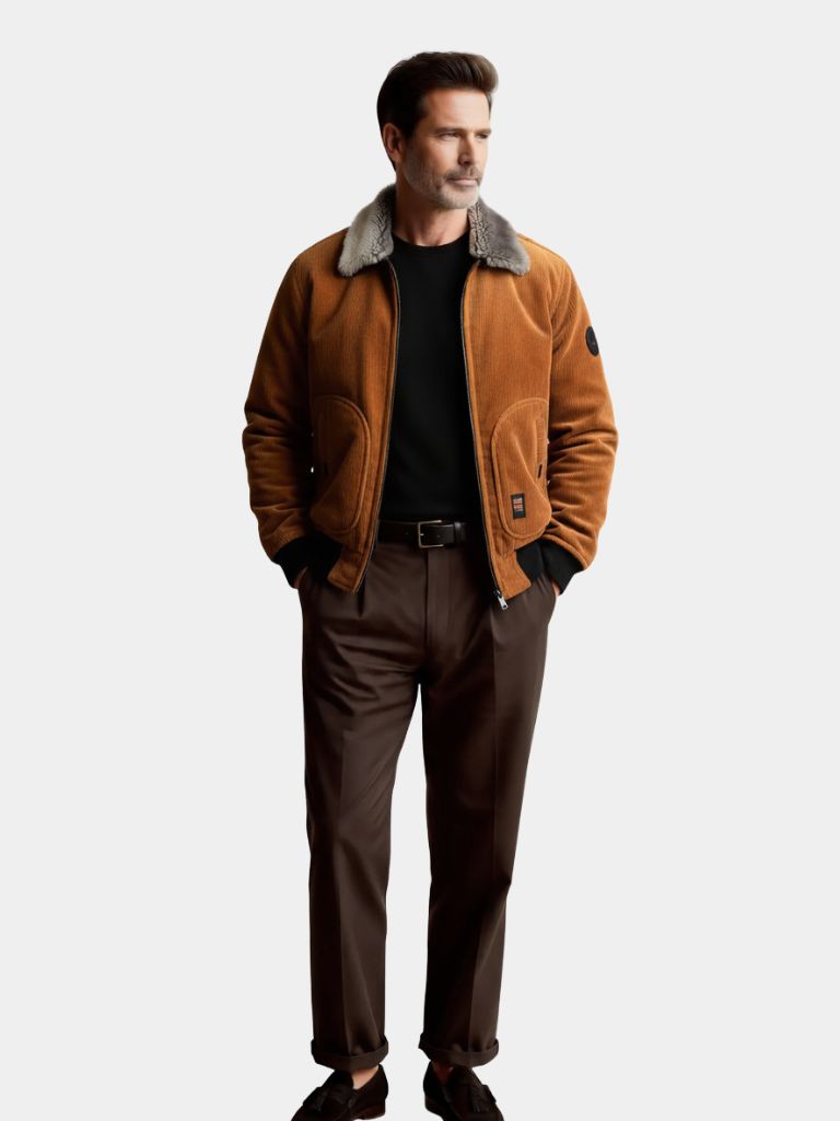 Thermal Windbreaker Corduroy Jacket - North Row