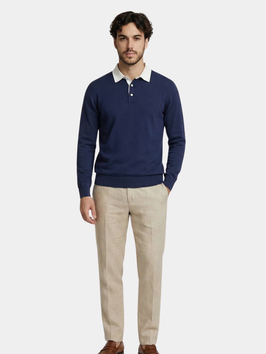 Old Money Essential Polo Shirt — North Row | Back View