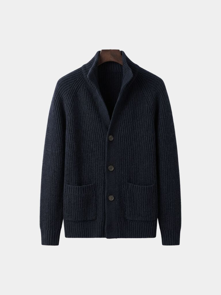 Classic Heritage Botton Knit Jacket — North Row | Front View