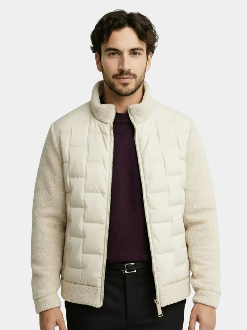 Alpine Cream Hybrid Jacket — North Row | Side View