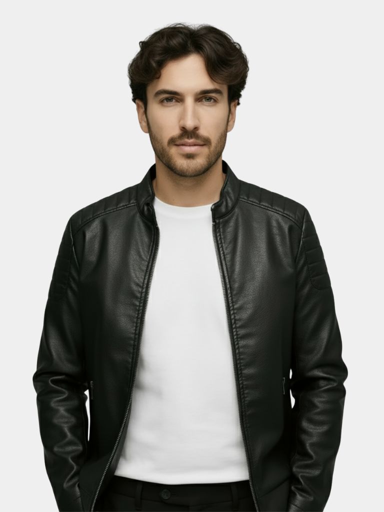 Crusader Leather Jacket — North Row | Side View