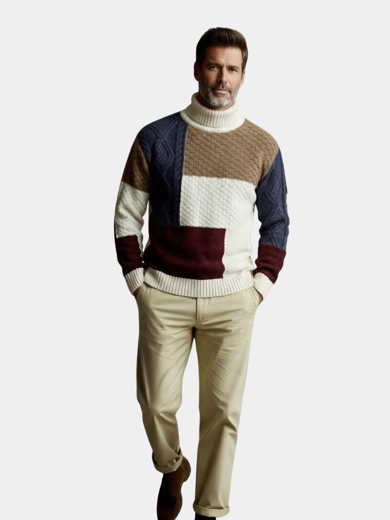 Mosaic Artisan Knit Sweater — North Row | Back View