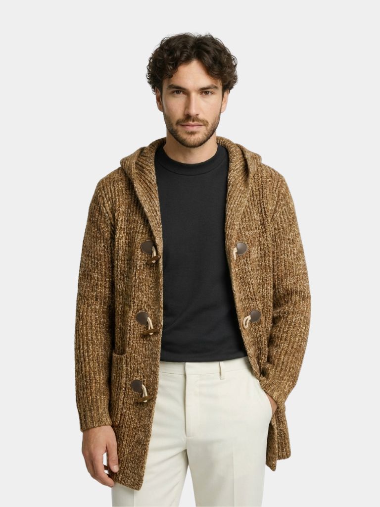 Himalaya Knit Hooded Jacket — North Row | Side View
