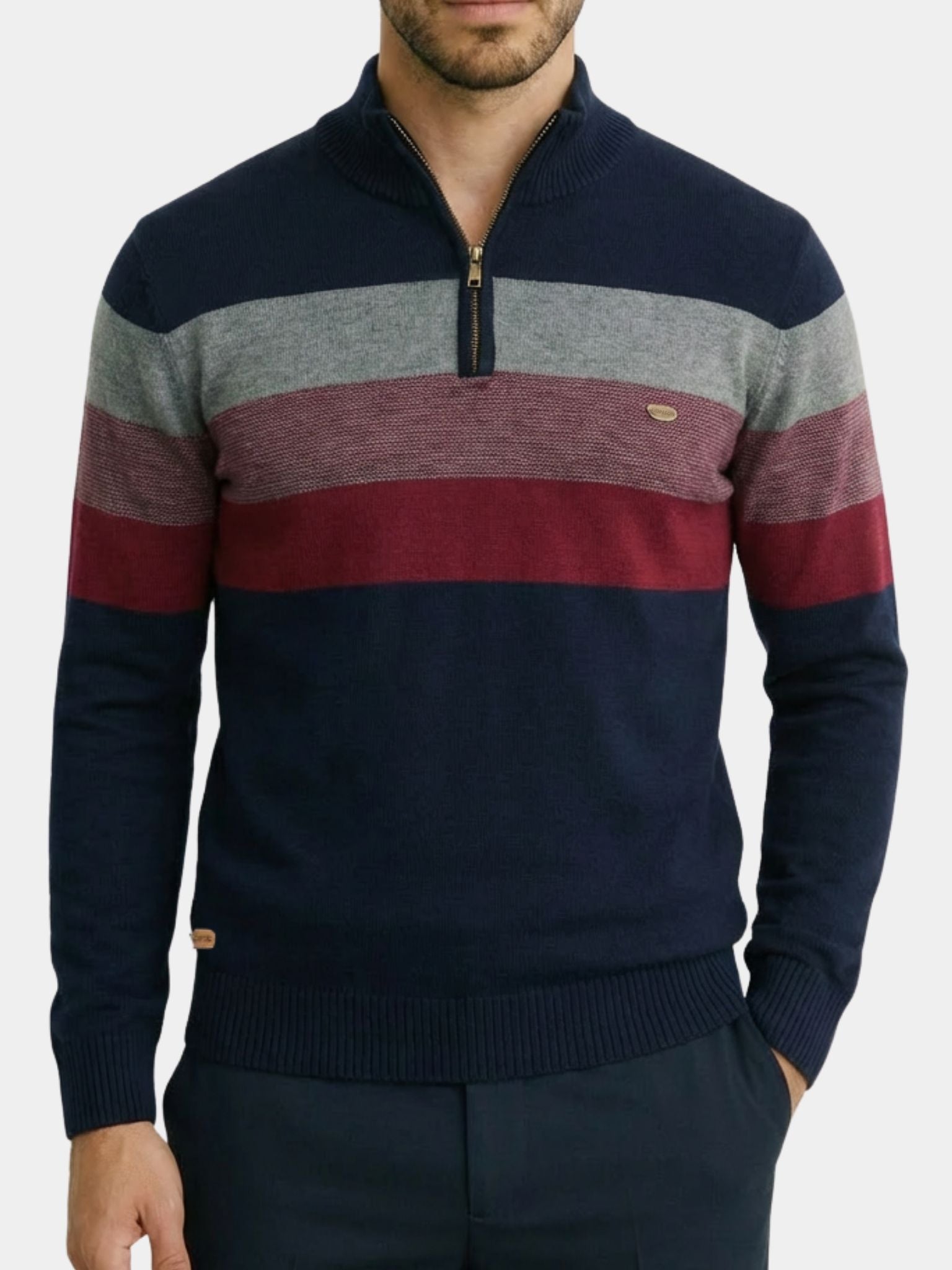 Minimalist High Collar Sweater — North Row | Front View