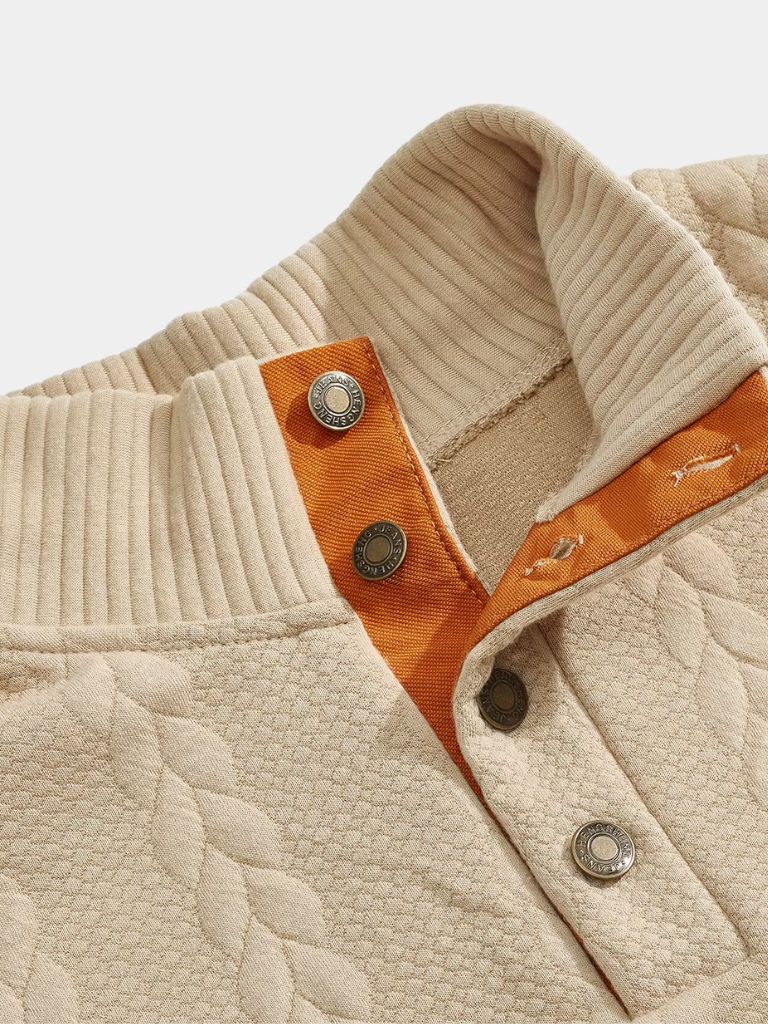 Timberline Long Collar Knit Sweater — North Row | Side View