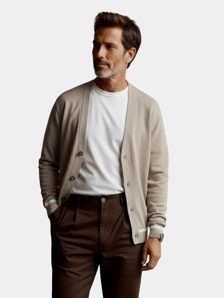 Soft Casual Knit Cardigan — North Row | Front View