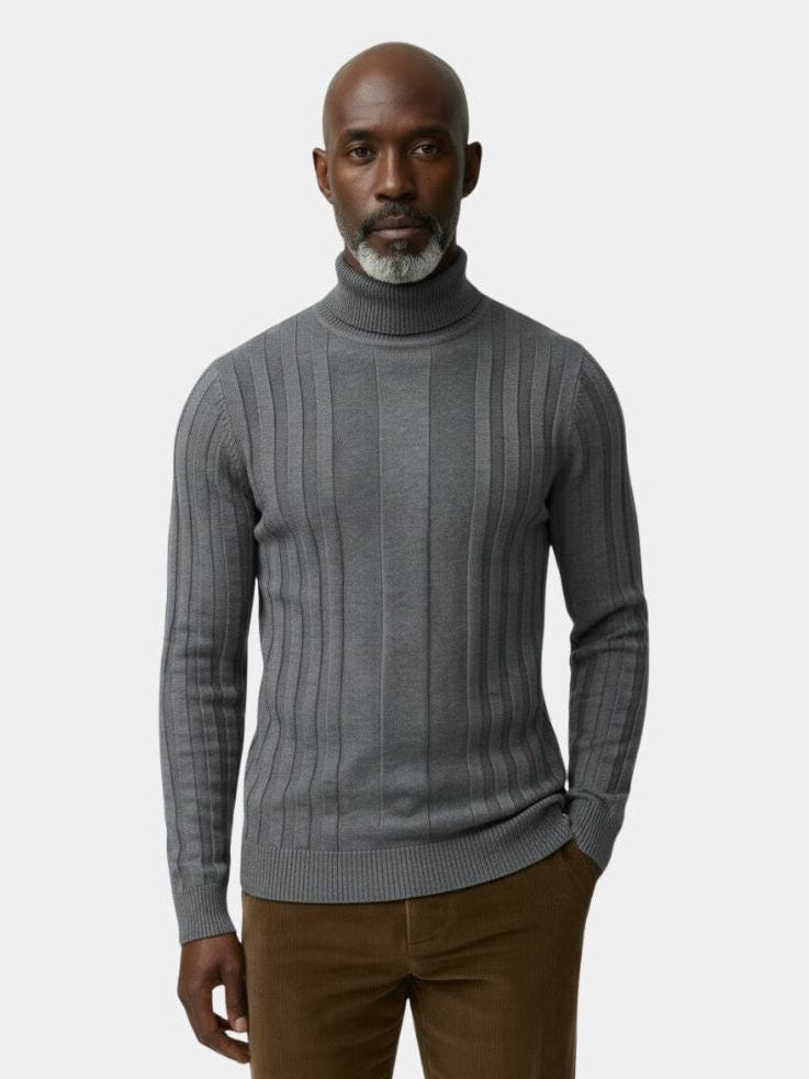 Turtleneck Knitwear Pullover Sweater — North Row | Front View