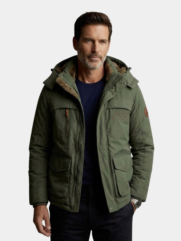 Military Hooded Jacket — North Row | Side View