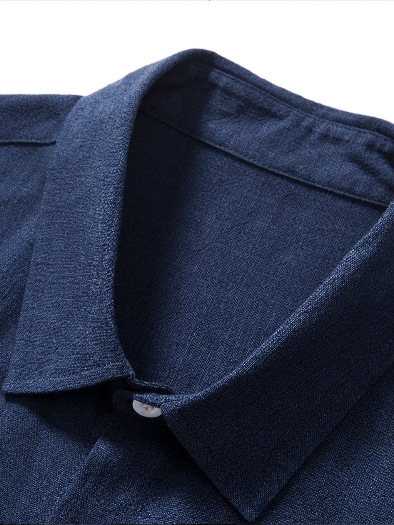 Linen Rayon Blend Button Up Shirt & Straight Leg Linen Pants — North Row | View 23