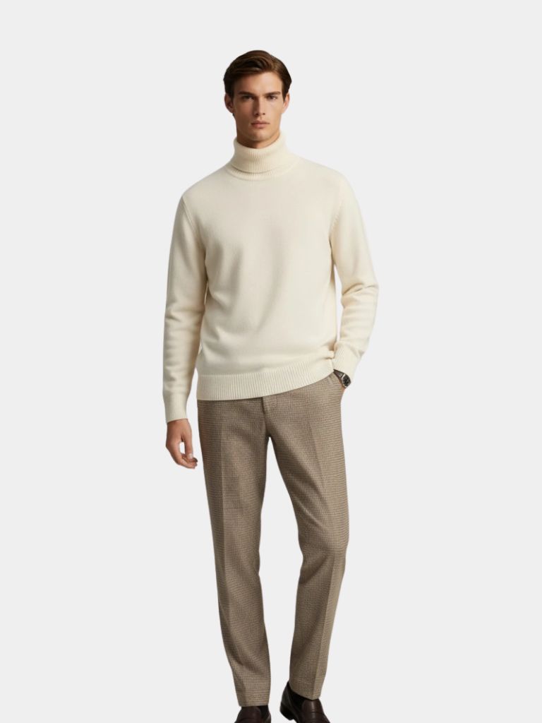 Aurelius Wool Turtleneck — North Row | Side View