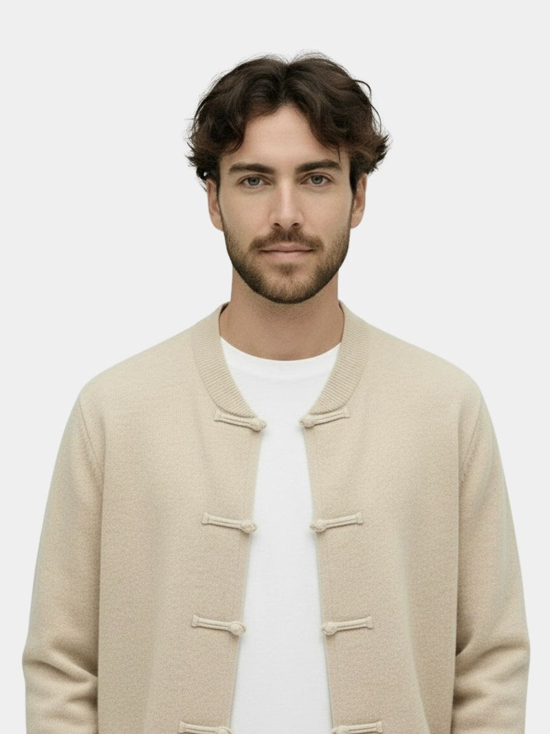 Torino Cashmere Cardigan — North Row | Side View