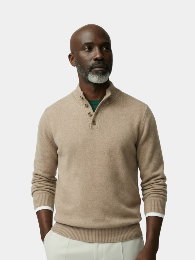 Timeless Luxe Cashmere Pullover — North Row | Front View