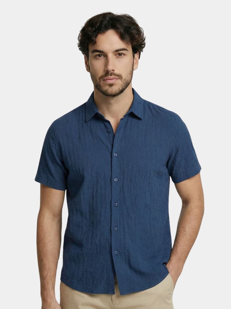 Lumière Linen Shirt — North Row | Front View