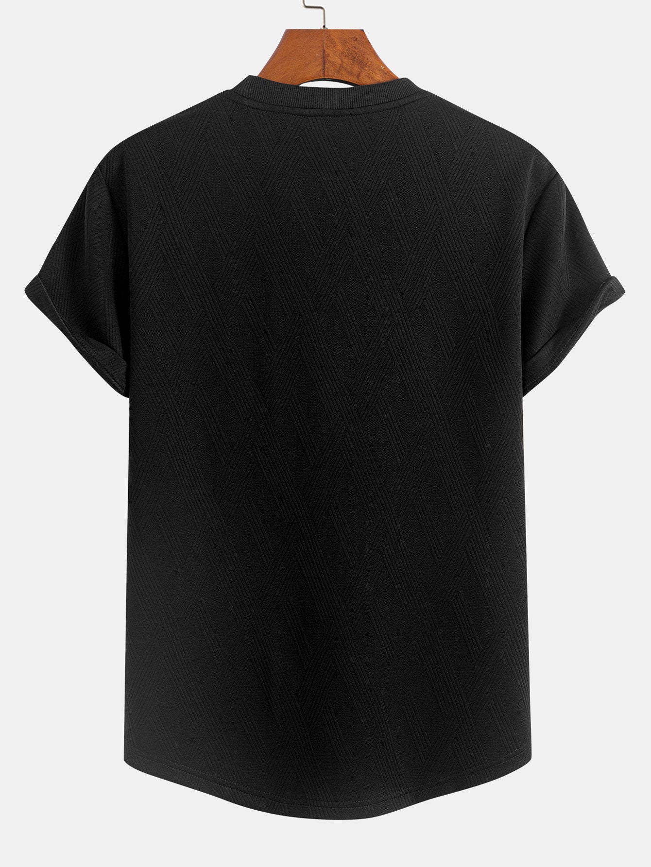 Diamond Jacquard Arc Hem T-Shirt & Diamond Jacquard Shorts — North Row | Worn Look
