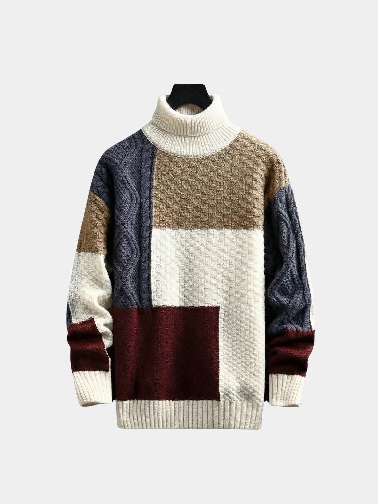 Mosaic Artisan Knit Sweater — North Row | Side View