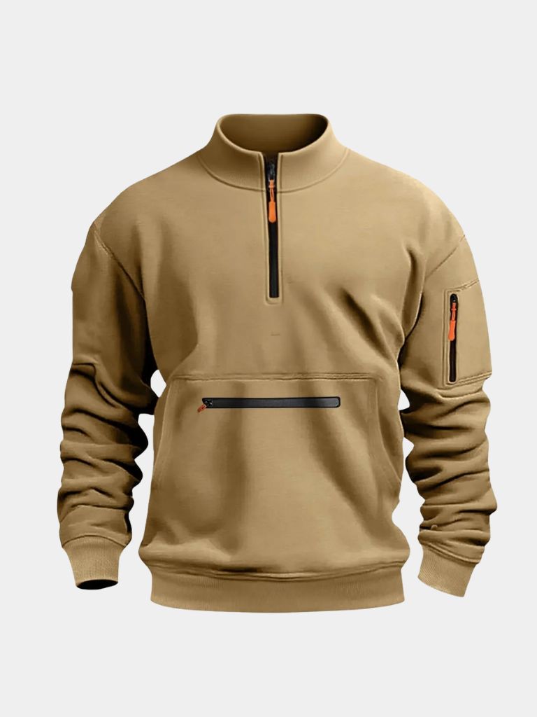 Regent Utility Quarter-Zip — North Row | Collar Detail