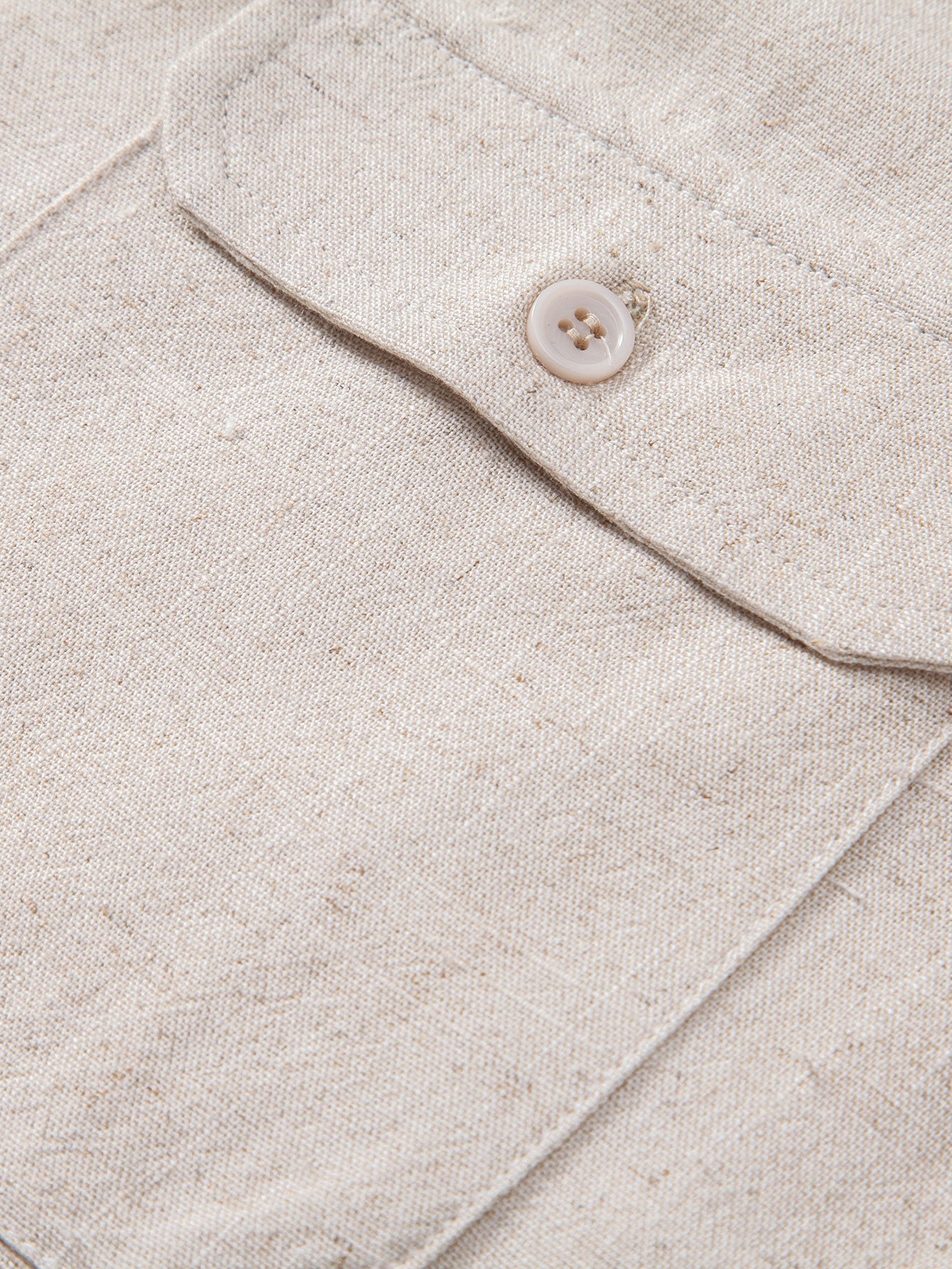 Linen Rayon Blend Pocket Utility Shirt & Straight Leg Linen Pants — North Row | View 16