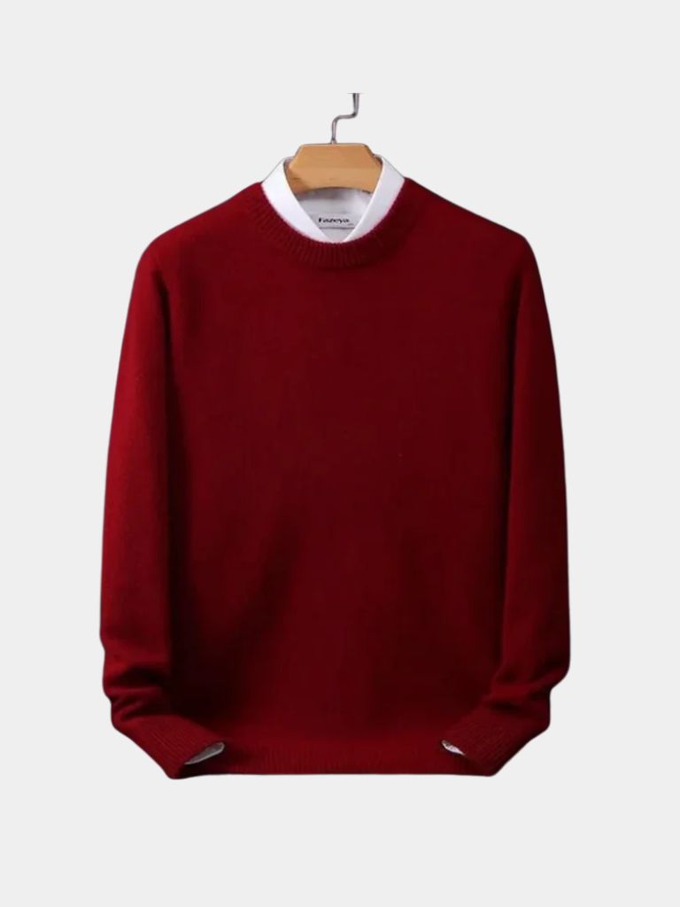 Linear Core Cotton Pullover — North Row | Flat Lay