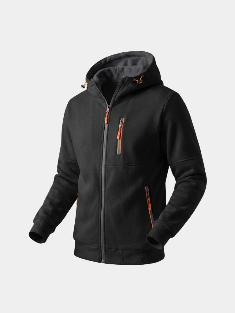 Outland Utility Zip Hoodie — North Row | Worn Look