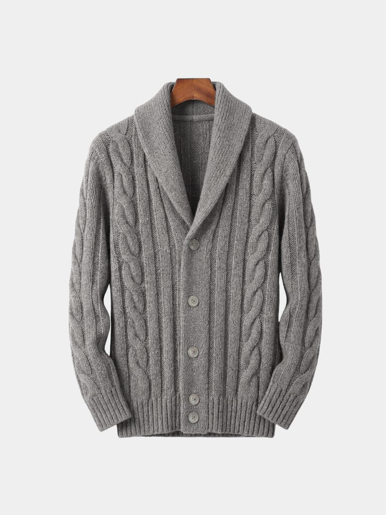 Men's Knitted Cardigan — North Row | Flat Lay