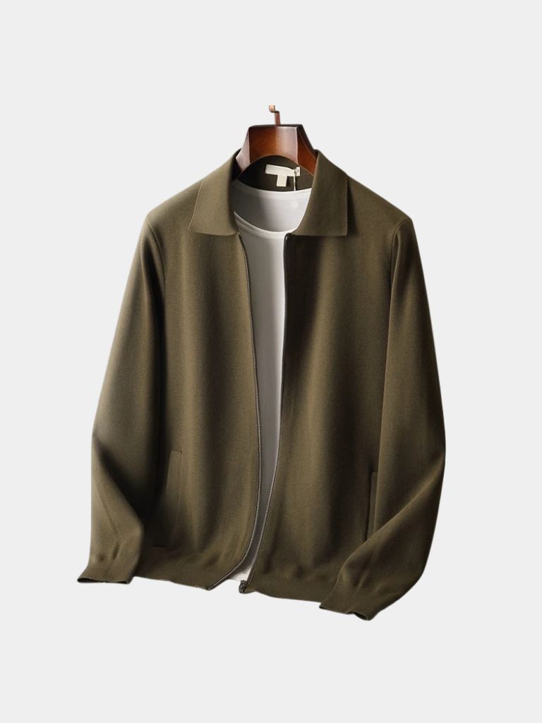 Cashmere Heritage Knit Jacket — North Row | Full Length