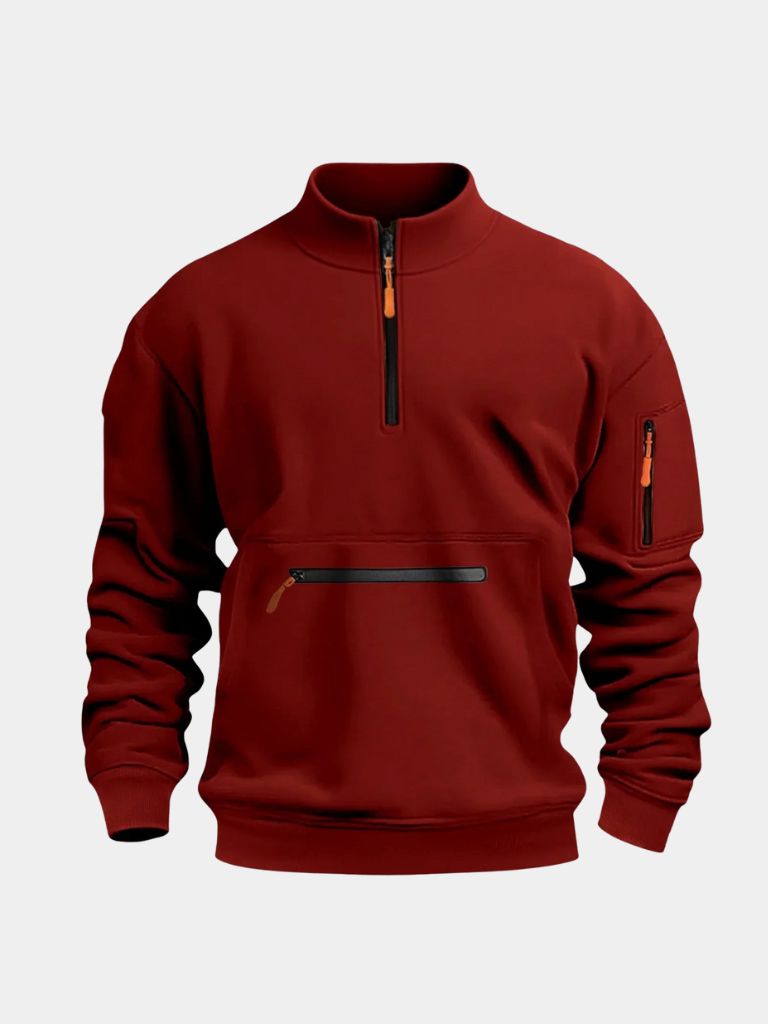 Regent Utility Quarter-Zip — North Row | Flat Lay