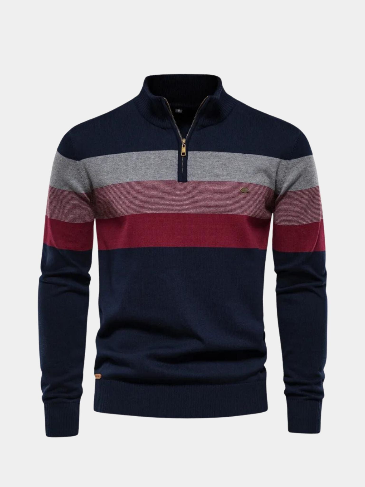 Minimalist High Collar Sweater — North Row | Side View