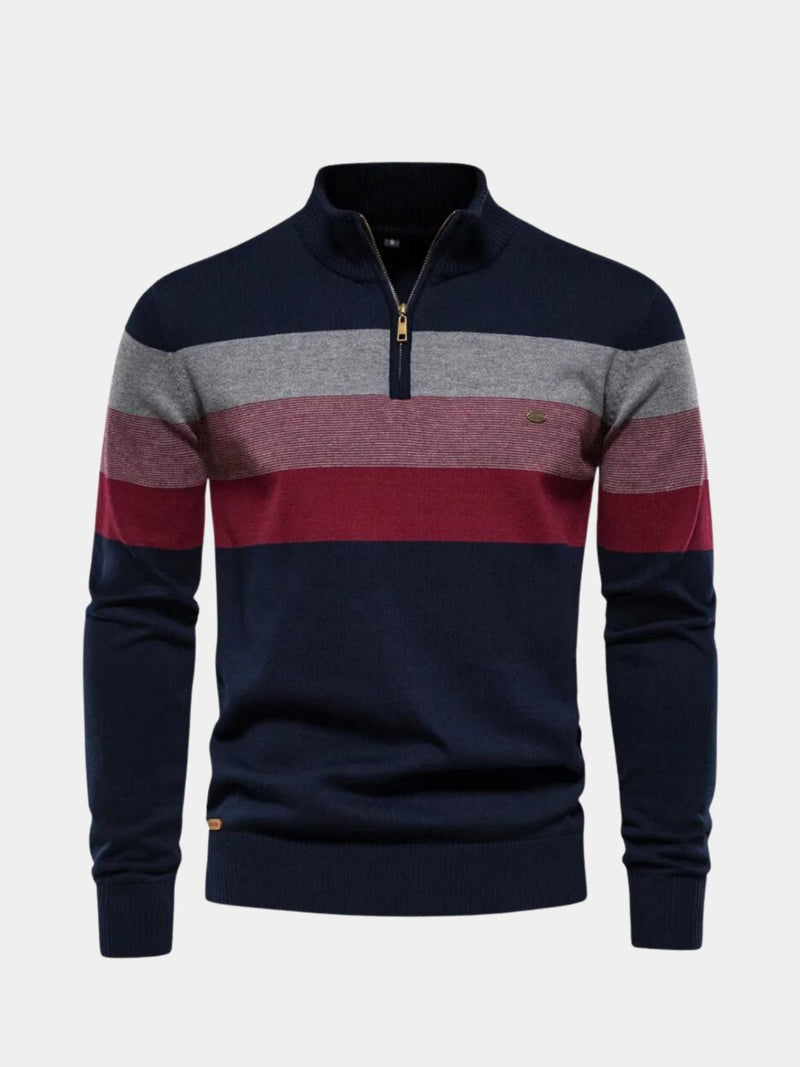 Minimalist High Collar Sweater — North Row | Side View