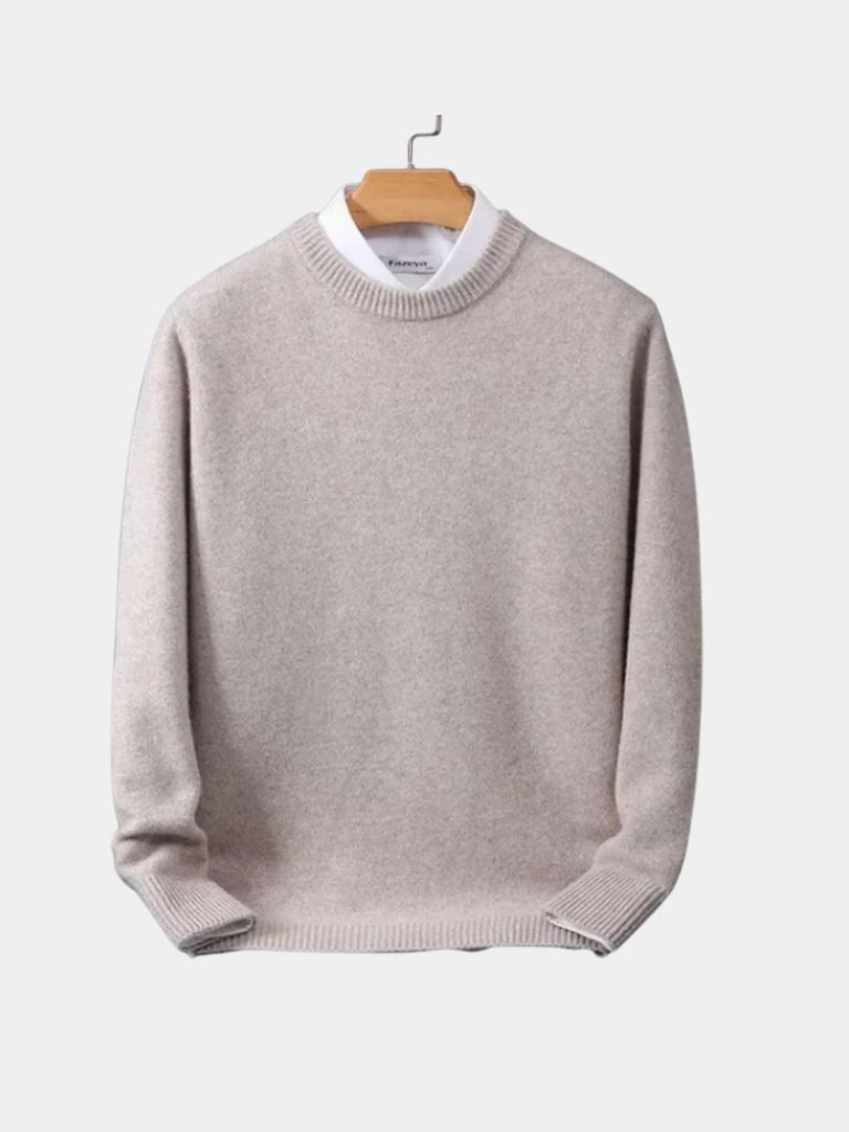 Linear Core Cotton Pullover — North Row | Texture Detail