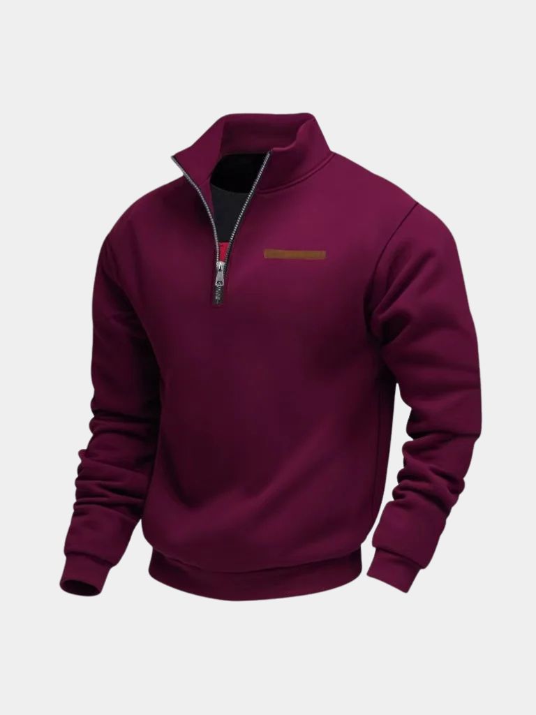 Slate Urban High Collar Pullover — North Row | Worn Look
