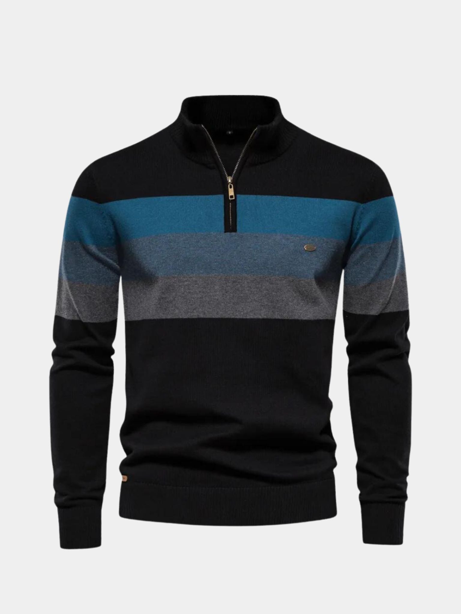Minimalist High Collar Sweater — North Row | Collar Detail