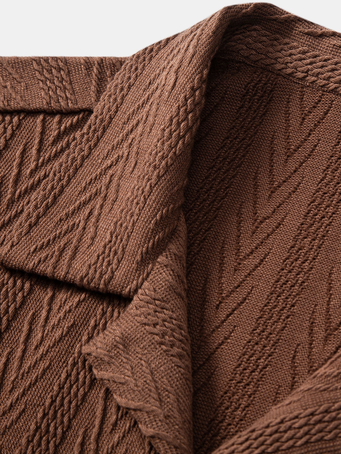 Texture Jacquard Cuban Shirt & Crinkled Textured Drawstring Shorts — North Row | View 15
