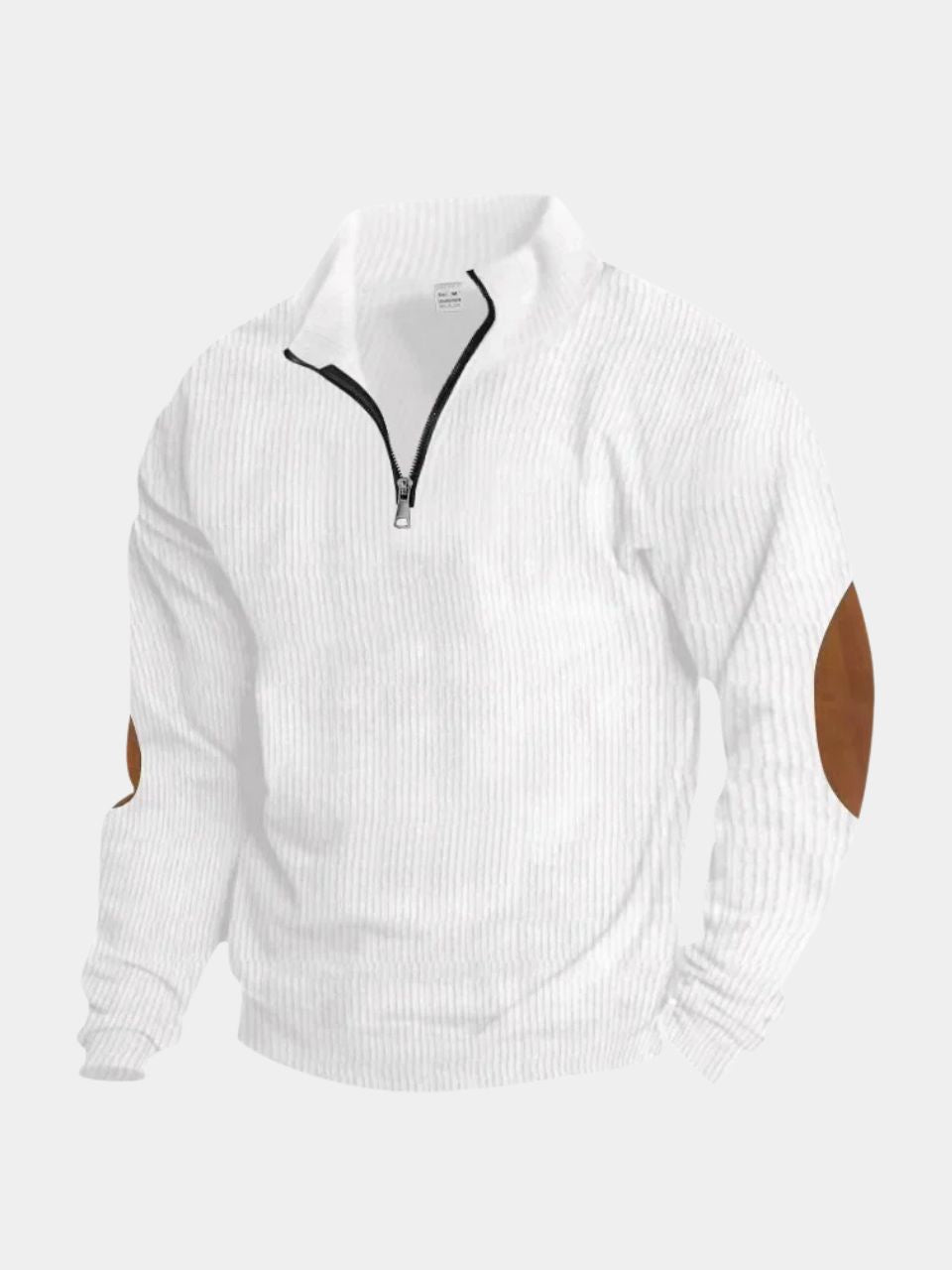 High Collar Quarter Zip Corduroy Pullover — North Row | Worn Look