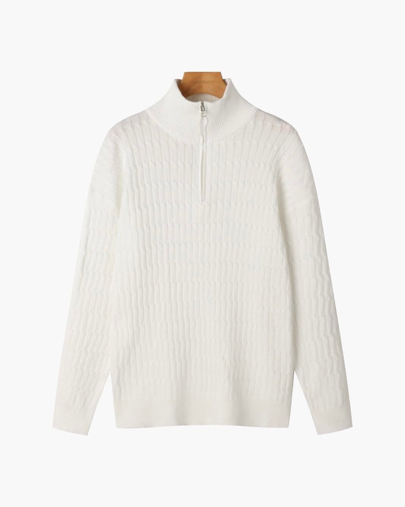 Caleb Half Zip Sweater — North Row | Side View