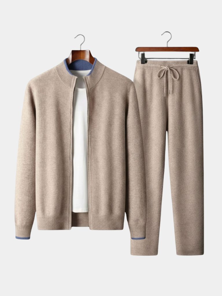 Heritage Cashmere Lounge Set — North Row | Front View
