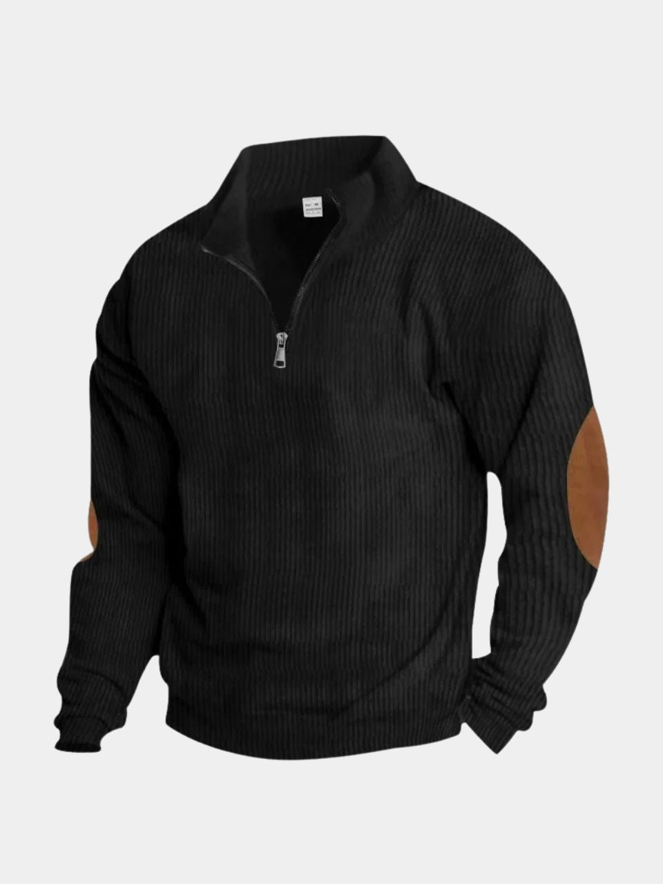 High Collar Quarter Zip Corduroy Pullover — North Row | Flat Lay