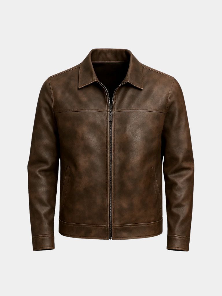 Regent Estate Leather Jacket — North Row | Front View