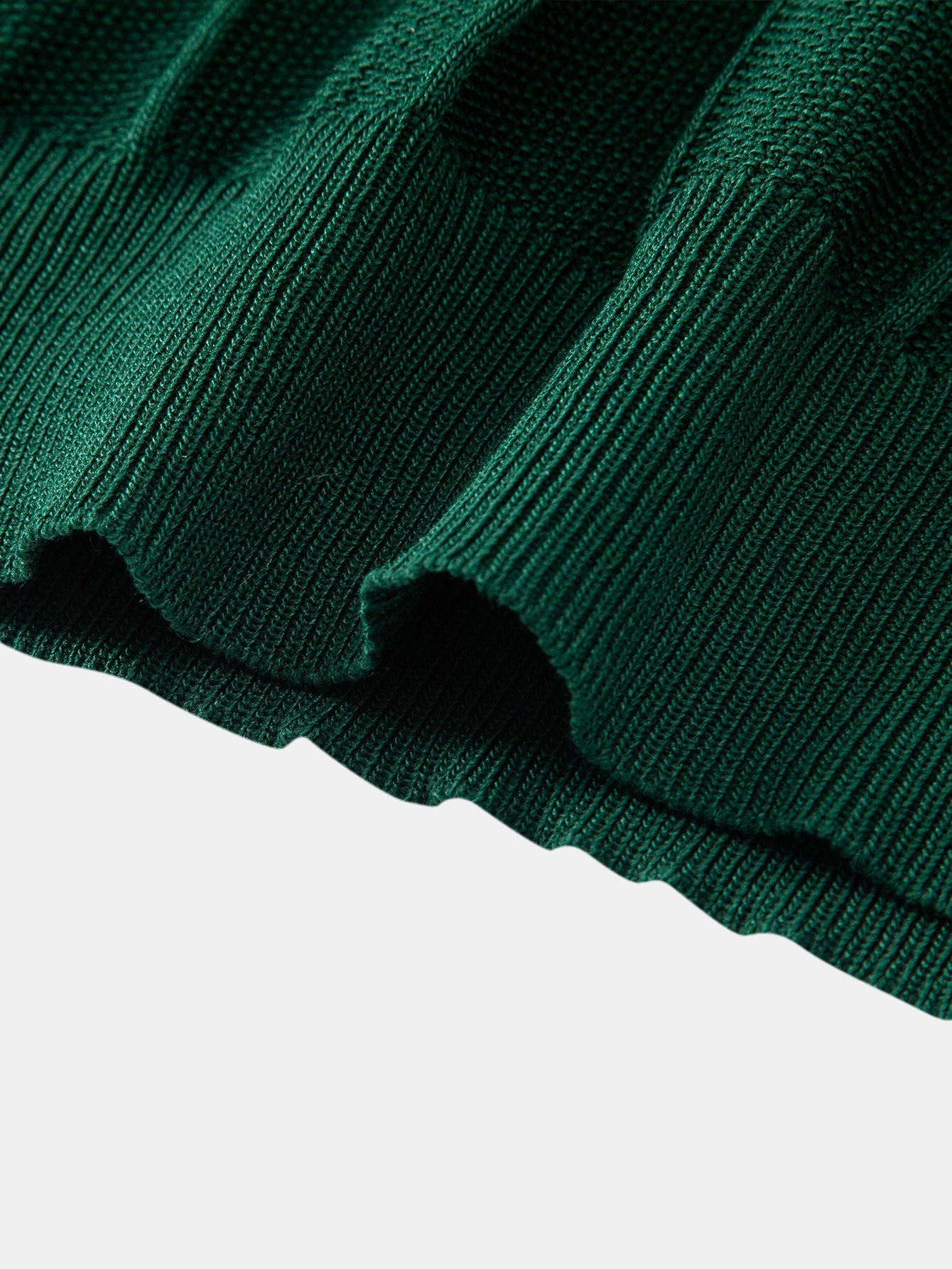 Stripe Jacquard Knit Polo Shirt & Straight Leg Ribbed Pants — North Row | View 22