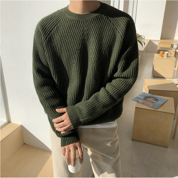 Cotton Sweater — North Row | Back View